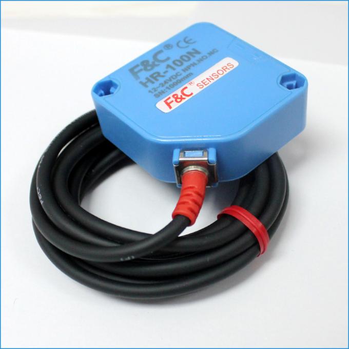 12Volt 4 철사 사려깊은 광전자적인 감지기 스위치 PNP 1M 느끼는 정연한 감지기